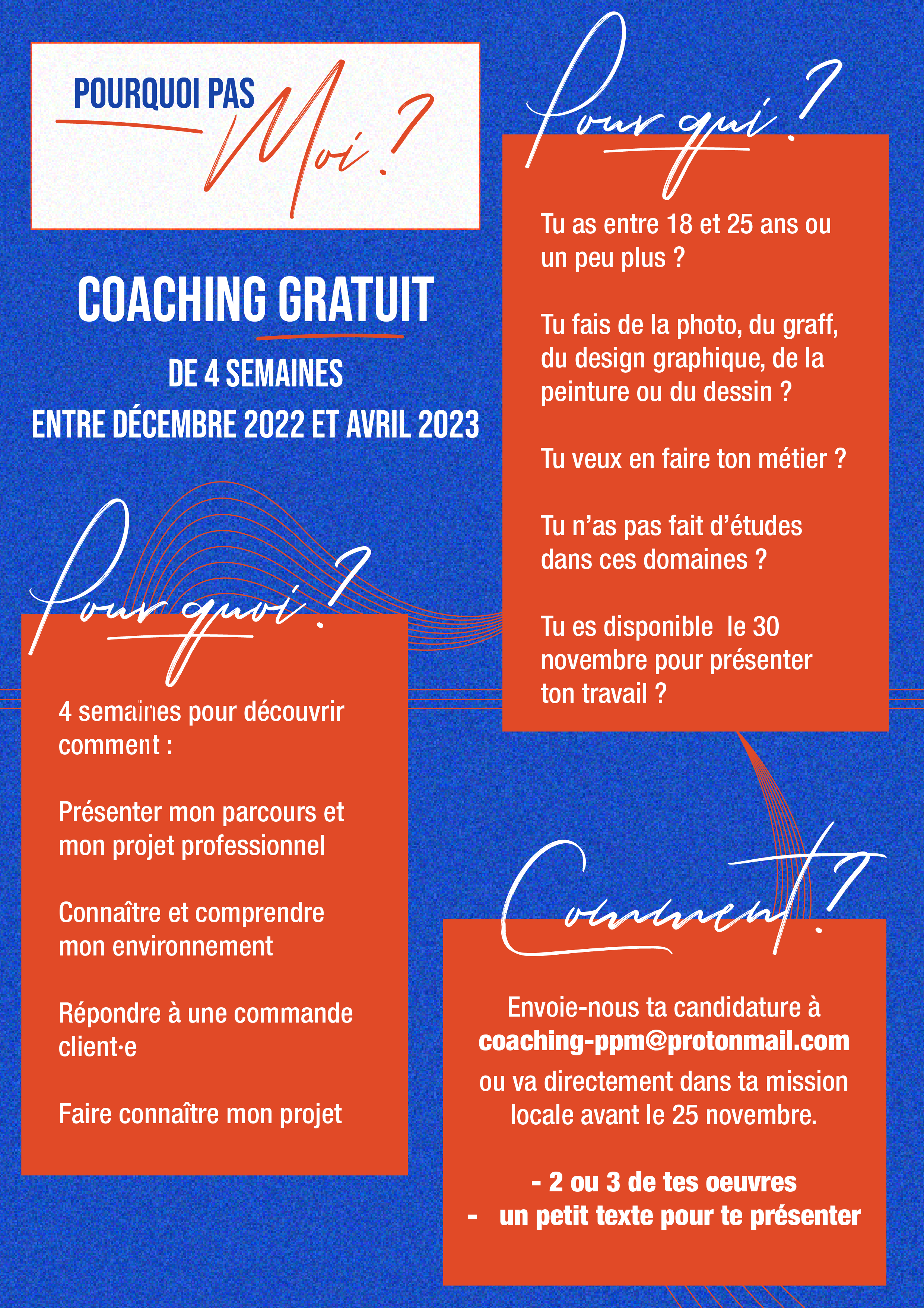 COACHING GRATUIT : POURQUOI PAS MOI ?